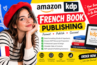 do france publish book on amazon kindle kdp,  book formatting, amazon kdp book
