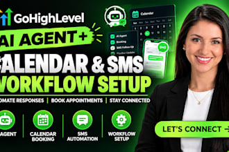 set up gohighlevel calendar ghl sms automation highlevel workflow ghl ai agent