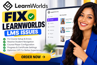 fix learnworlds lms course setup, errors and student navigation