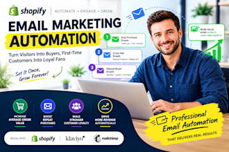 set up shopify post purchase, cross sell and repeat buyer email automations