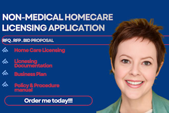 get licensing for your non medical home care with policy and procedure manual