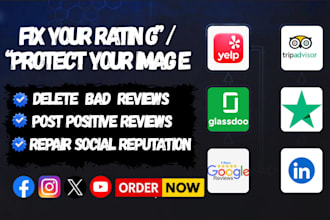 fix your bad online reputation and perfectly manage your social reputation