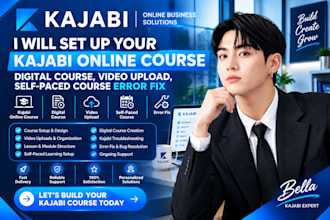 do kajabi online course, digital course, video upload, self paced course error