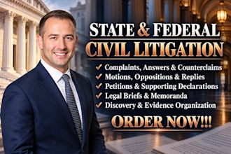 draft civil litigation documents for state and federal courts