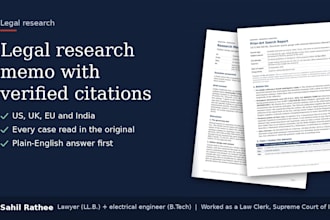 write a legal research memo with verified citations