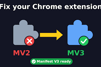 fix chrome extension bugs or migrate it to manifest v3