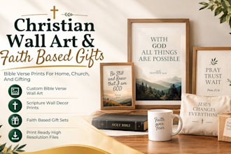 design christian wall art bible verse prints and faith based gifts for home
