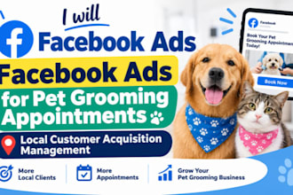 create facebook ads for dog trainer leads client acquisition campaign management