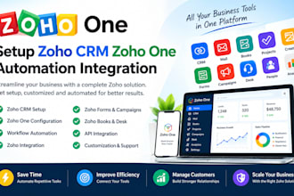 setup zoho CRM zoho one automation integration