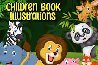 design children book illustration and cover story book illustration
