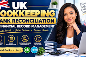 do bookkeeping, bank reconciliation, and financial record management