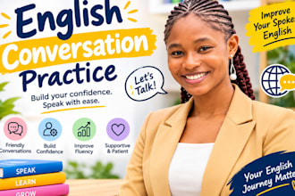 help you practice english through friendly conversations