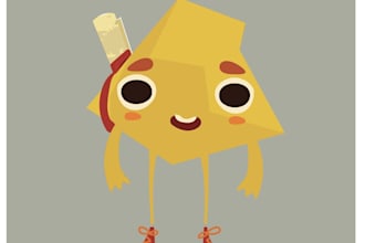 design a stylized flat colour character for you