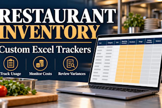 create a restaurant inventory and food cost tracking spreadsheet