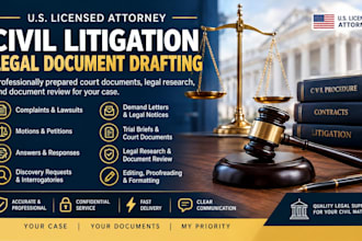 us civil litigation and legal documents support
