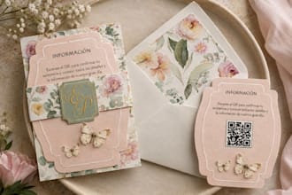 design a personalized wedding invitation
