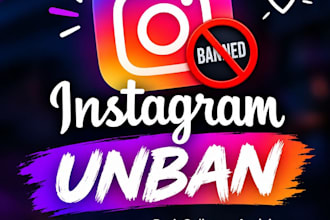 restore instagram page, ig profile unbanning issues
