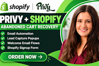 setup privy shopify abandoned cart email automation popup lead capture recovery