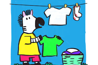 draw a childrens storybook with digital art