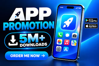 do mobile app promotion to increase USA downloads to gain 600k app install
