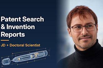 search patent prior art and document your invention, jd and doctoral scientist