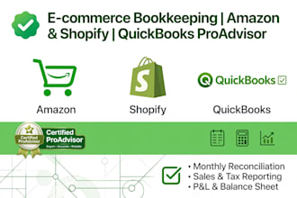 do amazon shopify bookkeeping in quickbooks as proadvisor
