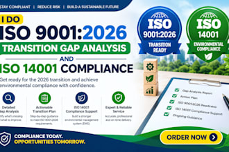 do iso 9001 2026 transition gap analysis and iso 14001 compliance