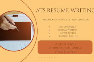 write ats resume, CV and cover letter