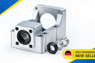 design  cnc aluminum mounting plates, bearing blocks and motor brackets