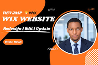 revamp wix website edit wix website redesign wix website fix revamp wix website