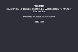 give developmental feedback on your first chapter