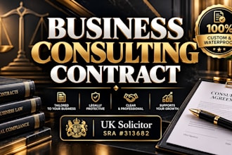 draft a watertight business consulting contract by a UK solicitor