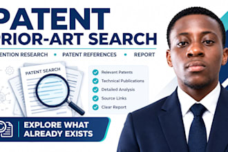 research patents and prior art for your invention idea, prepare a clear report
