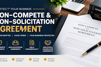 draft a non compete and non solicitation agreement