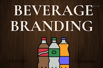 design a complete canva brand kit  and social templates for beverage brands