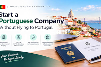 do portugal company, lda, with nif, vat and bank account
