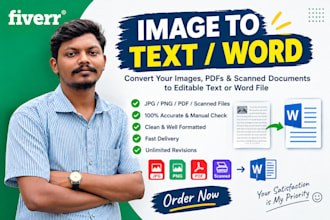 convert image, scanned PDF and handwritten notes to word or text
