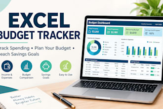 create a personalized excel budget tracker and financial dashboard
