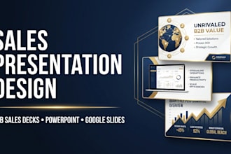 design a persuasive sales presentation and b2b sales deck