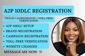 do a2p 10dlc registration and toll free verification for twilio ghl