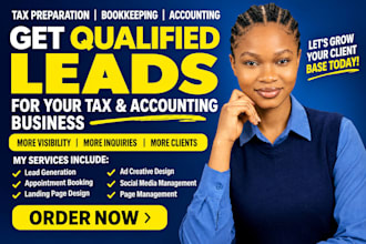 generate tax leads, bookkeeping leads and accounting leads with meta ads