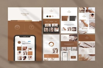 create canva brand kit, influencer guidleline, social media templates design kit