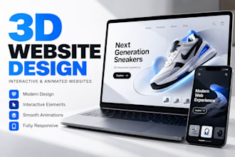 create 3d interactive websites and animated web experiences