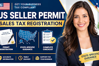 handle US sales tax permit and seller permit registration, tax nexus setup