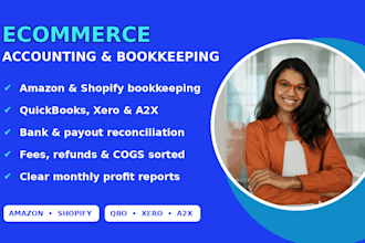 do ecommerce accounting bookkeeping for amazon shopify in quickbooks xero a2x