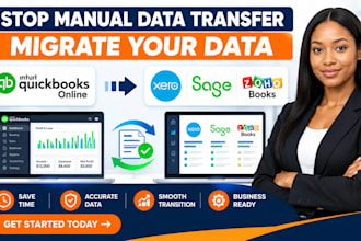 migrate data from quickbooks online bench accounting to sage xero zohobooks