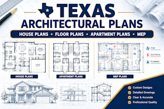 design texas house plans architectural floor plans, apartment plans and mep plan