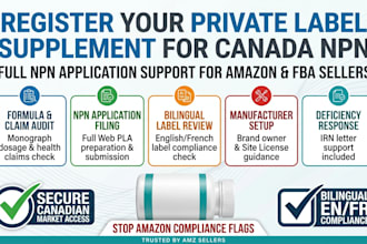 register your private label supplement for canada npn