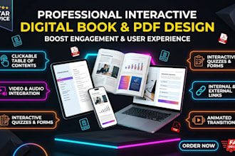 design professional digital books, interactive pdfs, and clickable templates