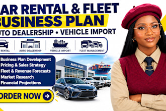 create car rental auto dealership vehicle import fleet management business plan